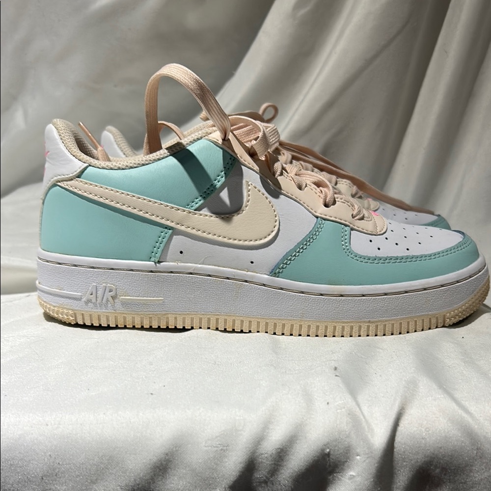 Nike Air Force 1 Low Mint and Cream Sneakers